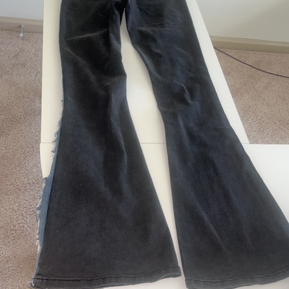 New never worn black and blue jean flare very stylish 🖤💙💎 - Picture 5 of 5